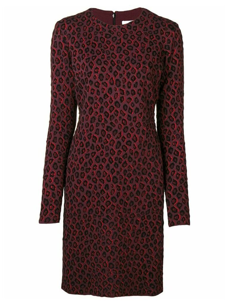 Givenchy leopard print dress - Red