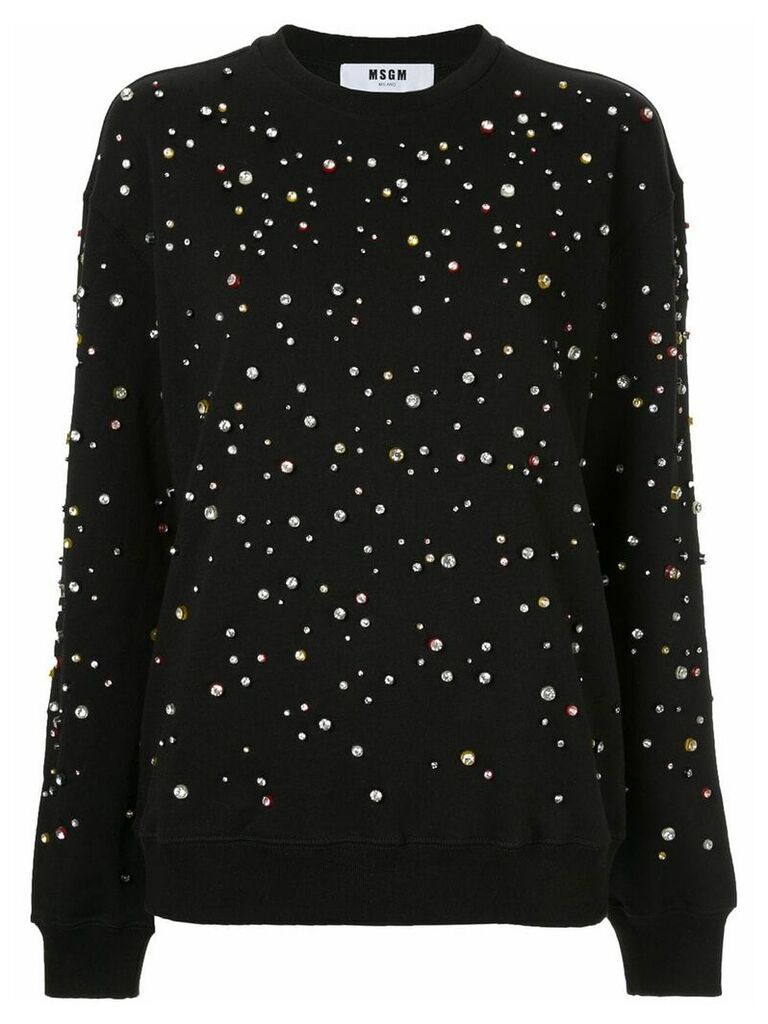 MSGM embellished sweatshirt - Black