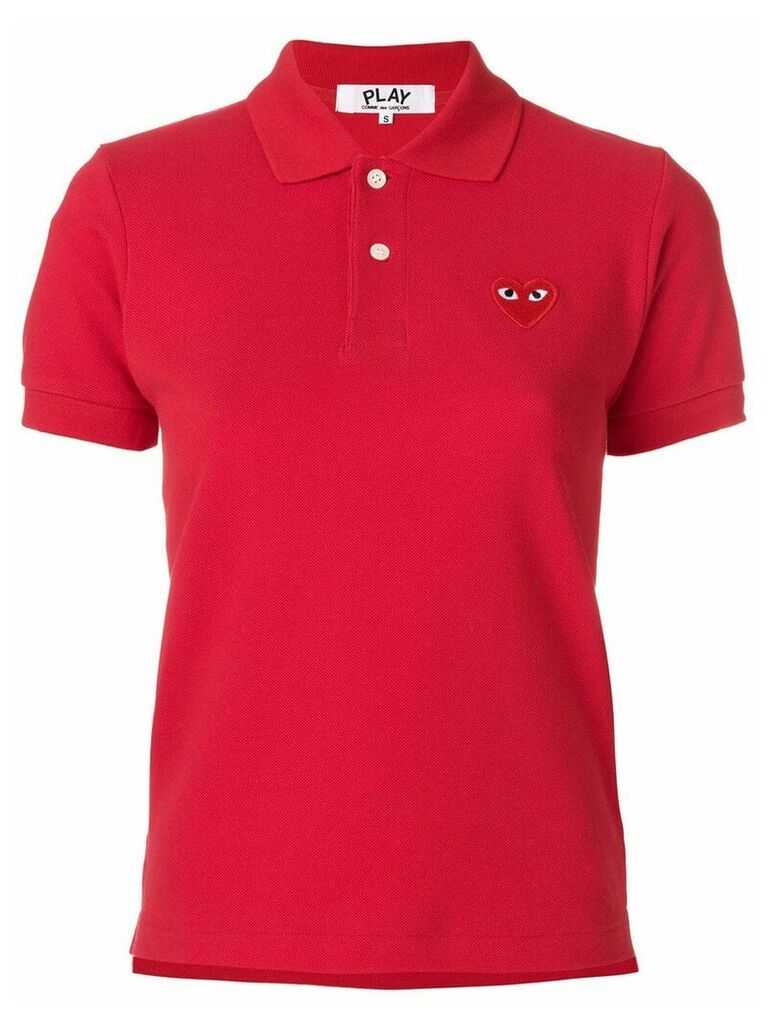 Comme Des Garçons Play logo polo shirt - Red