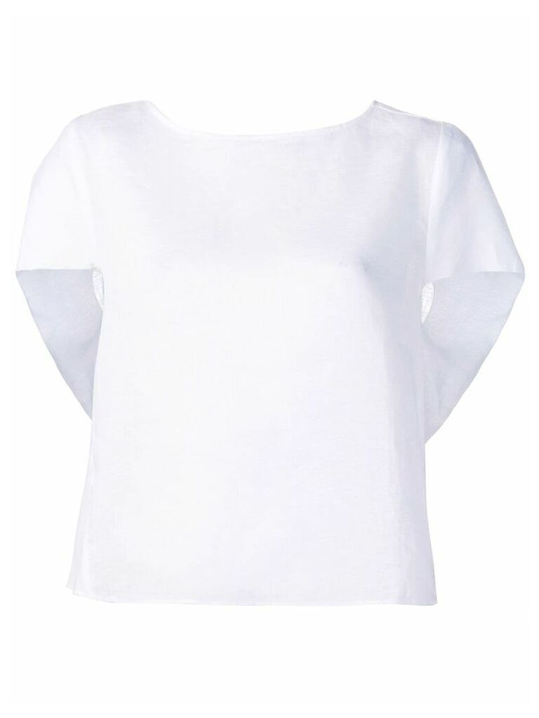 Emporio Armani round neck blouse - White