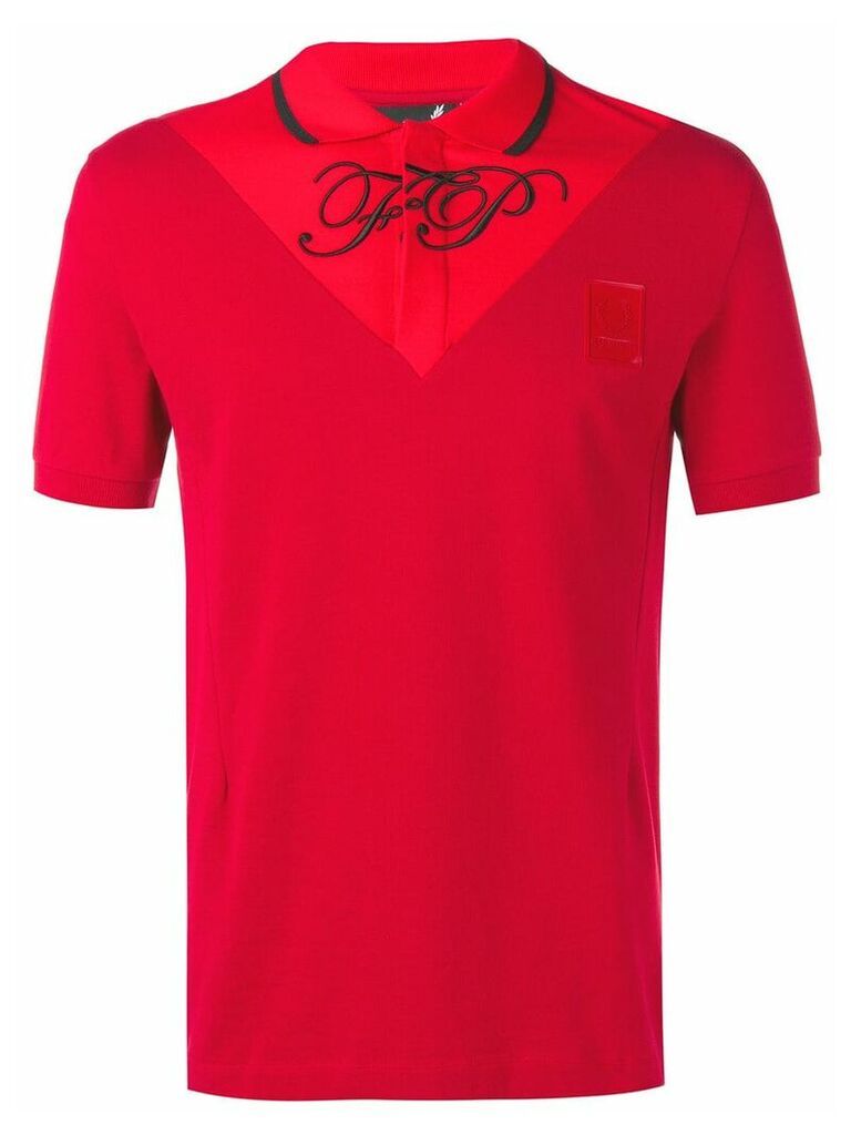 Raf Simons X Fred Perry embroidered logo polo shirt