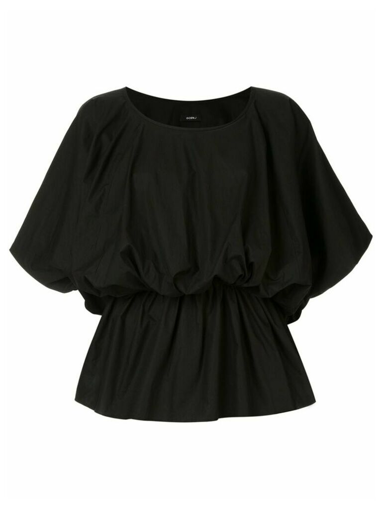 Goen.J elasticated waist blouse - Black