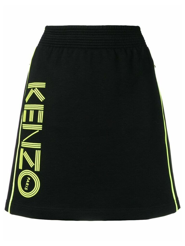 Kenzo A-line sports skirt - Black