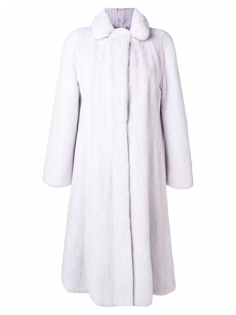 Liska classic long coat - White