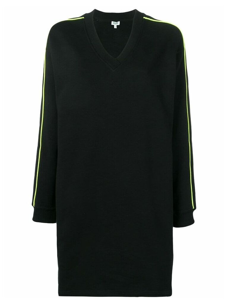 Kenzo logo sweater dress - Black