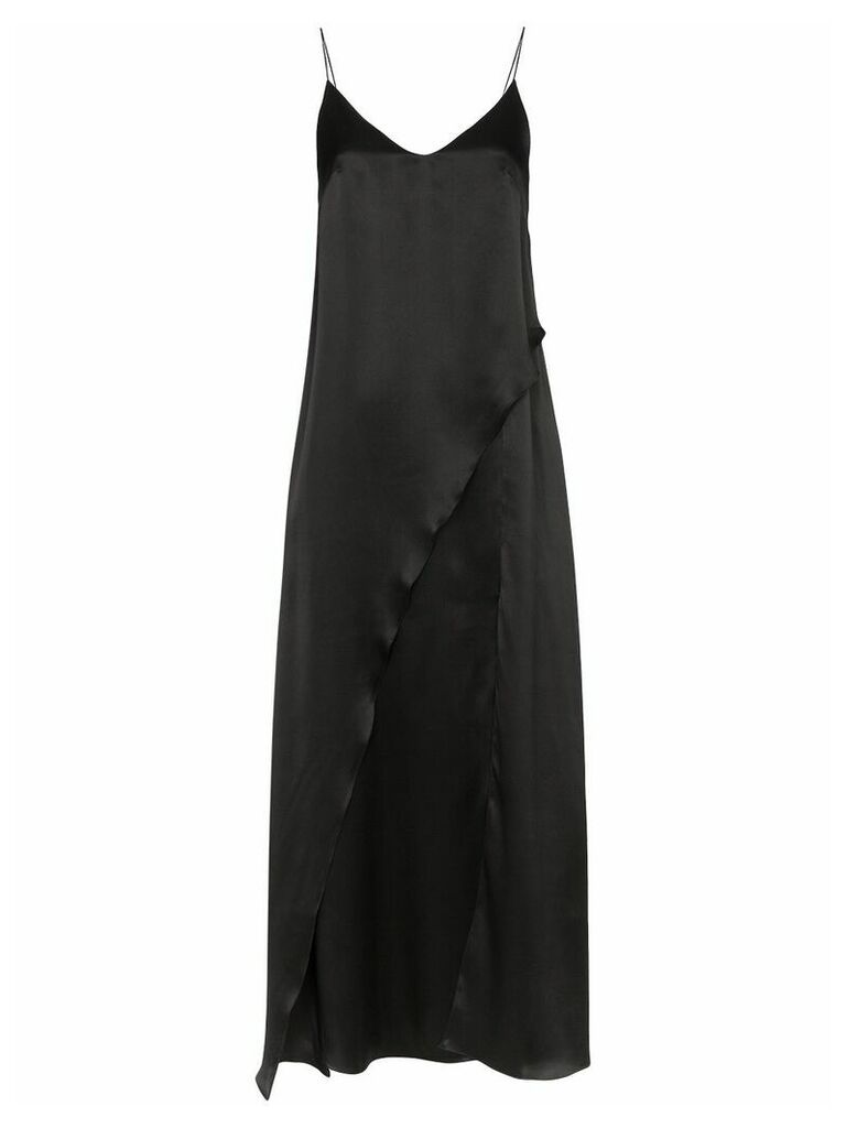 Matériel split front maxi dress - Black