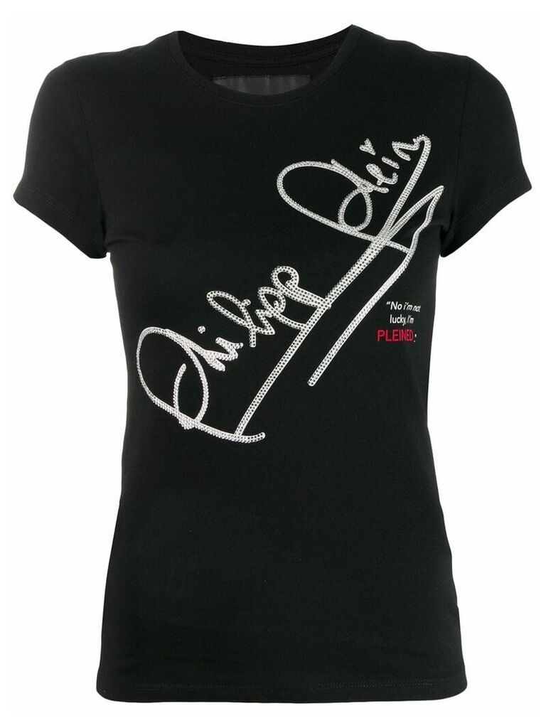 Philipp Plein logo T-shirt - Black
