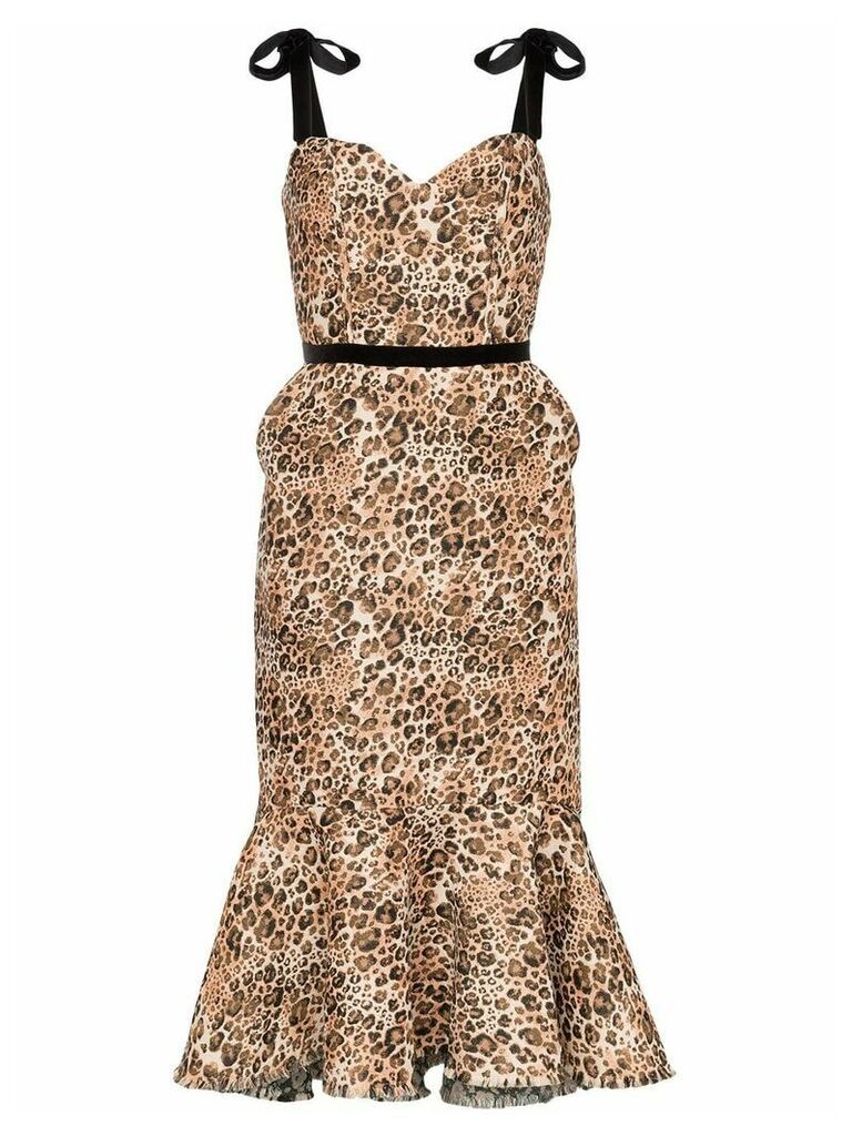 Johanna Ortiz Love Between Species leopard print dress - Brown