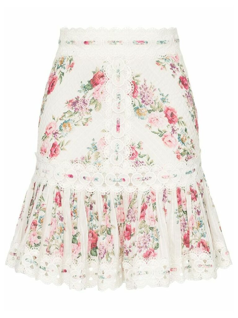 Zimmermann Honour floral print skirt - Multicolour