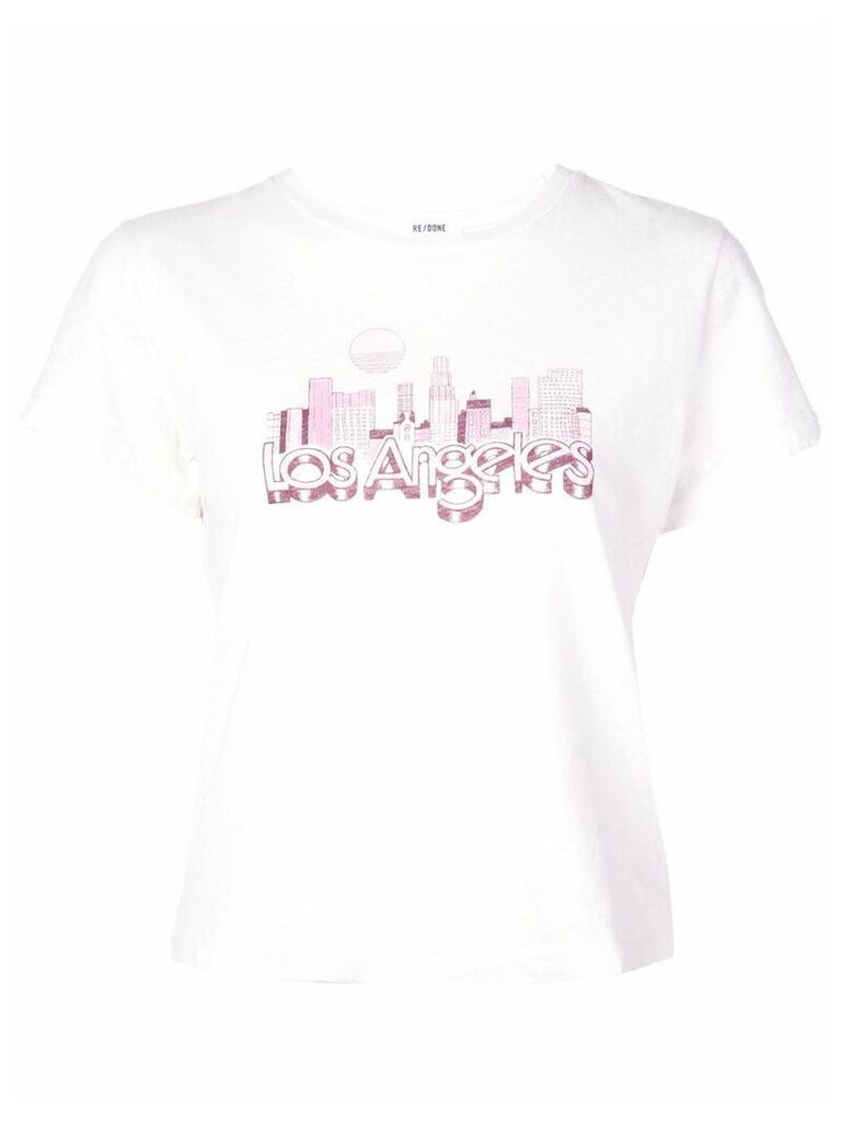RE/DONE Los Angeles T-shirt - White