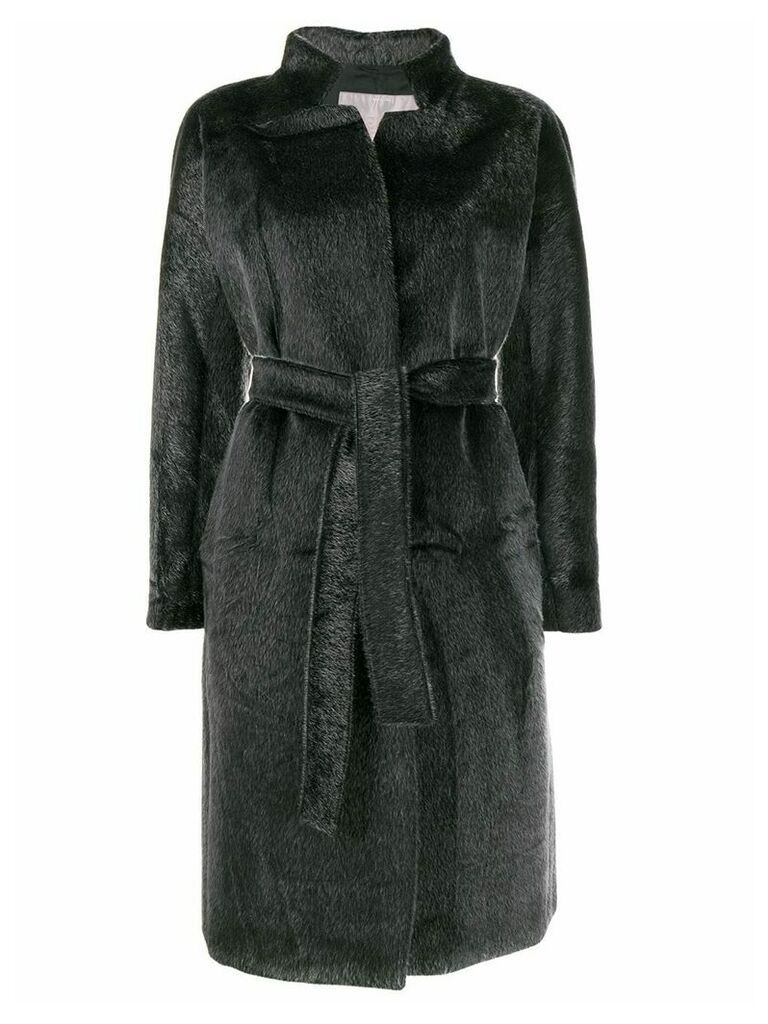 Herno textured belted coat - Grey