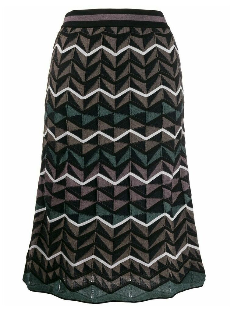M Missoni knitted midi skirt - Black