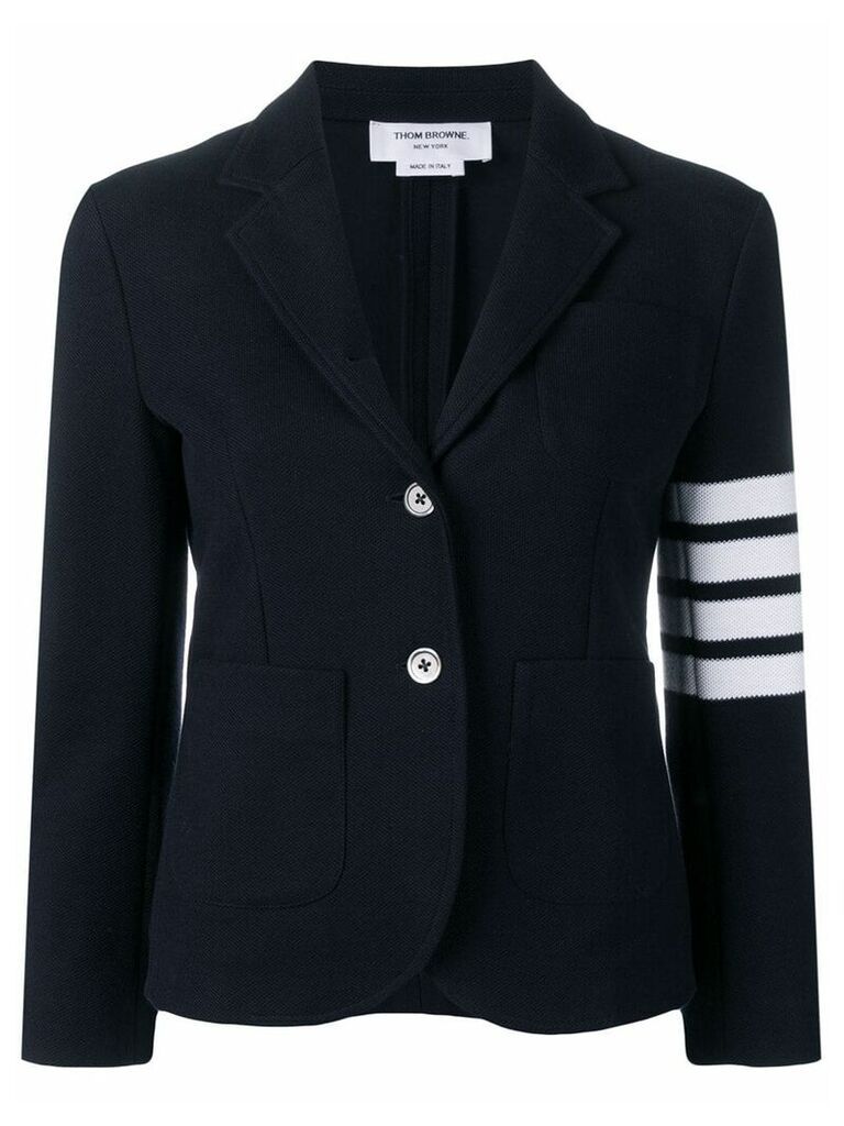 Thom Browne 4-Bar Stripe Navy Sport Coat - Blue