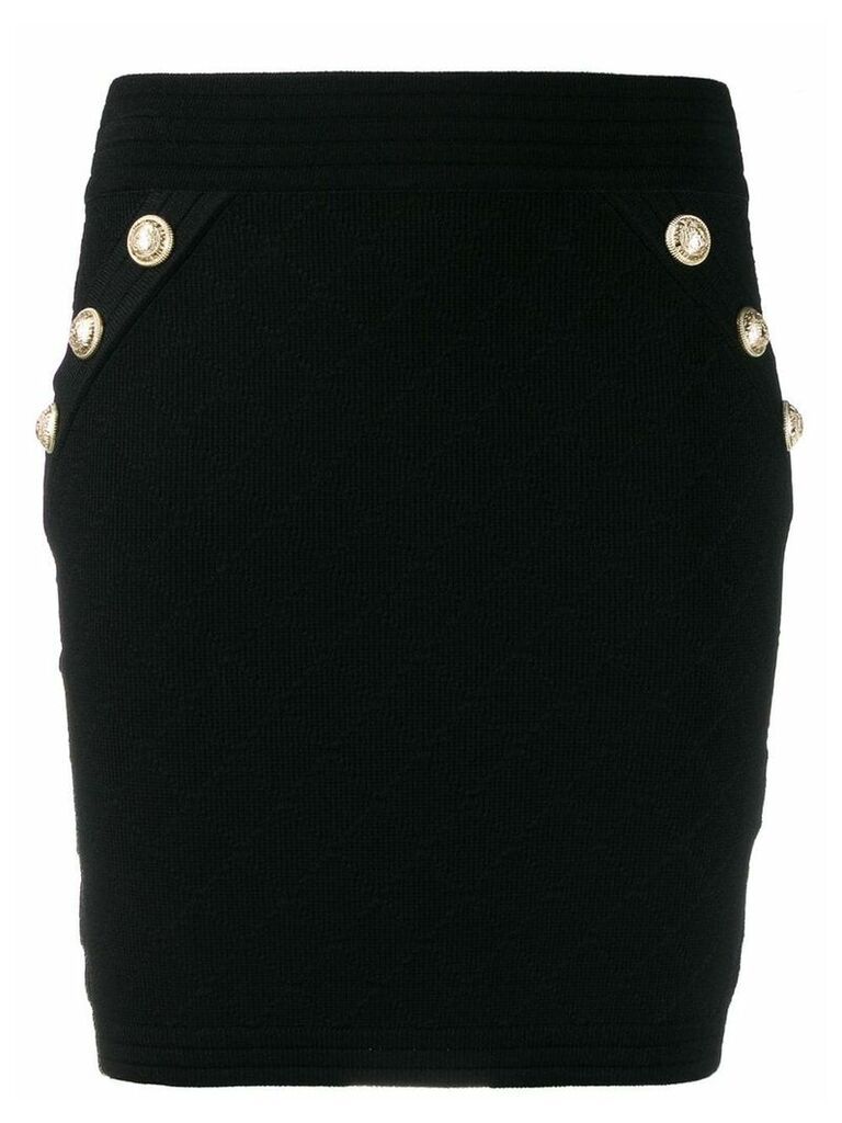 Balmain knit mini skirt - Black