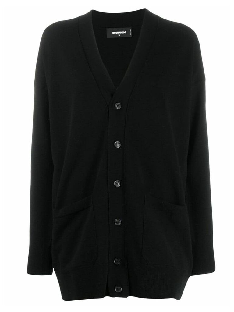 Dsquared2 black oversized fit cardigan
