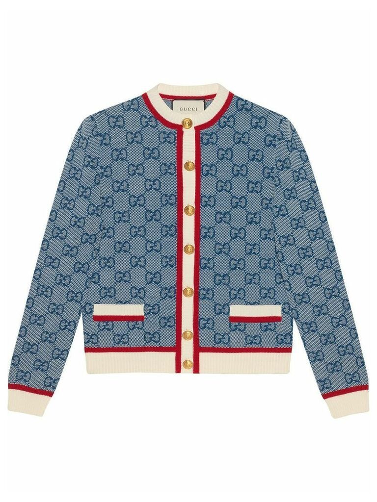 Gucci GG knit cardigan - Blue