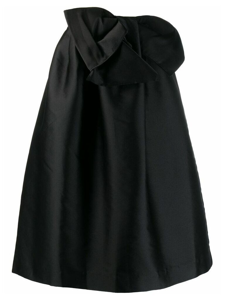 P.A.R.O.S.H. bow detail full skirt - Black