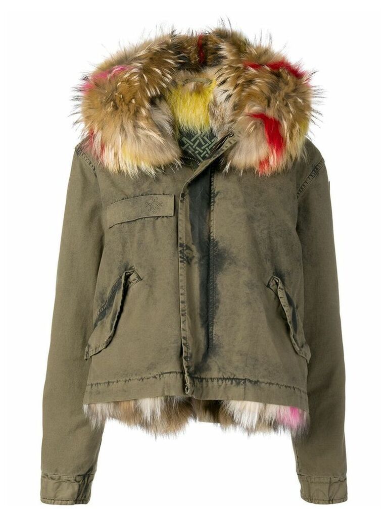 Mr & Mrs Italy hooded lined parka - Green