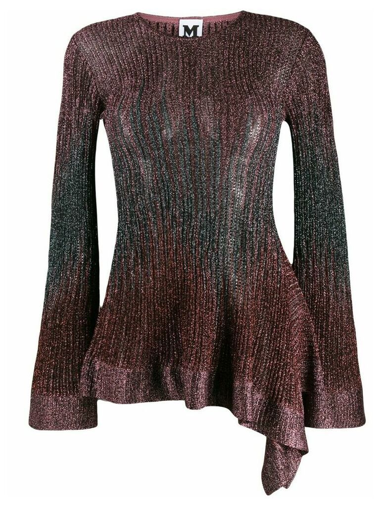 M Missoni long-sleeve embroidered top - Brown