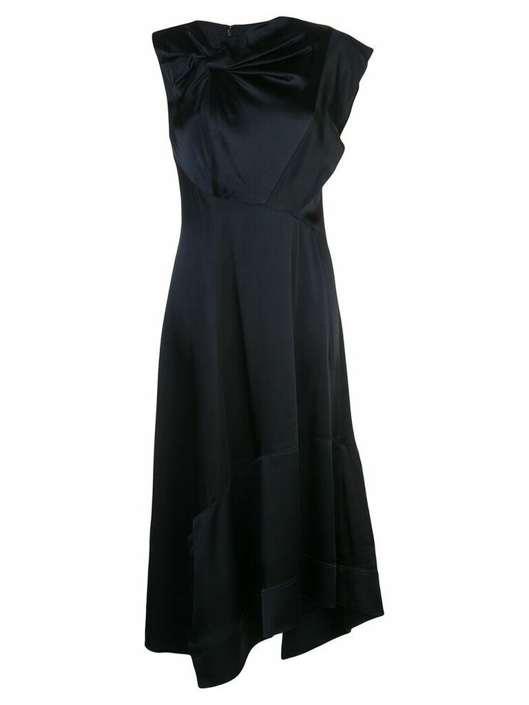 3.1 Phillip Lim Twist Neck Asymmetrical Dress - Blue