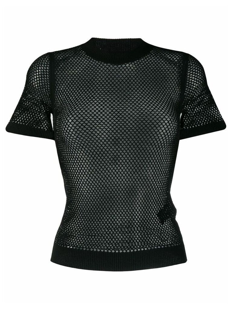Ermanno Scervino sheer mesh T-shirt - Black