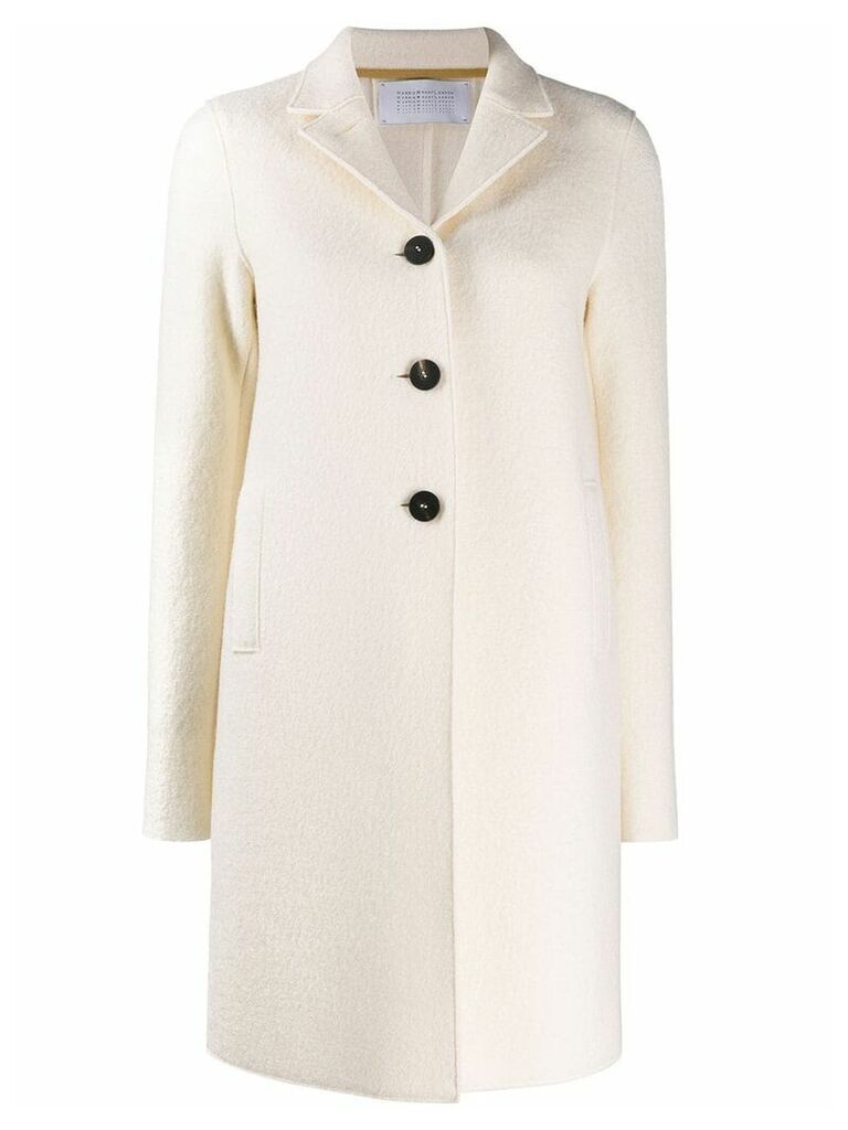 Harris Wharf London single breasted coat - White