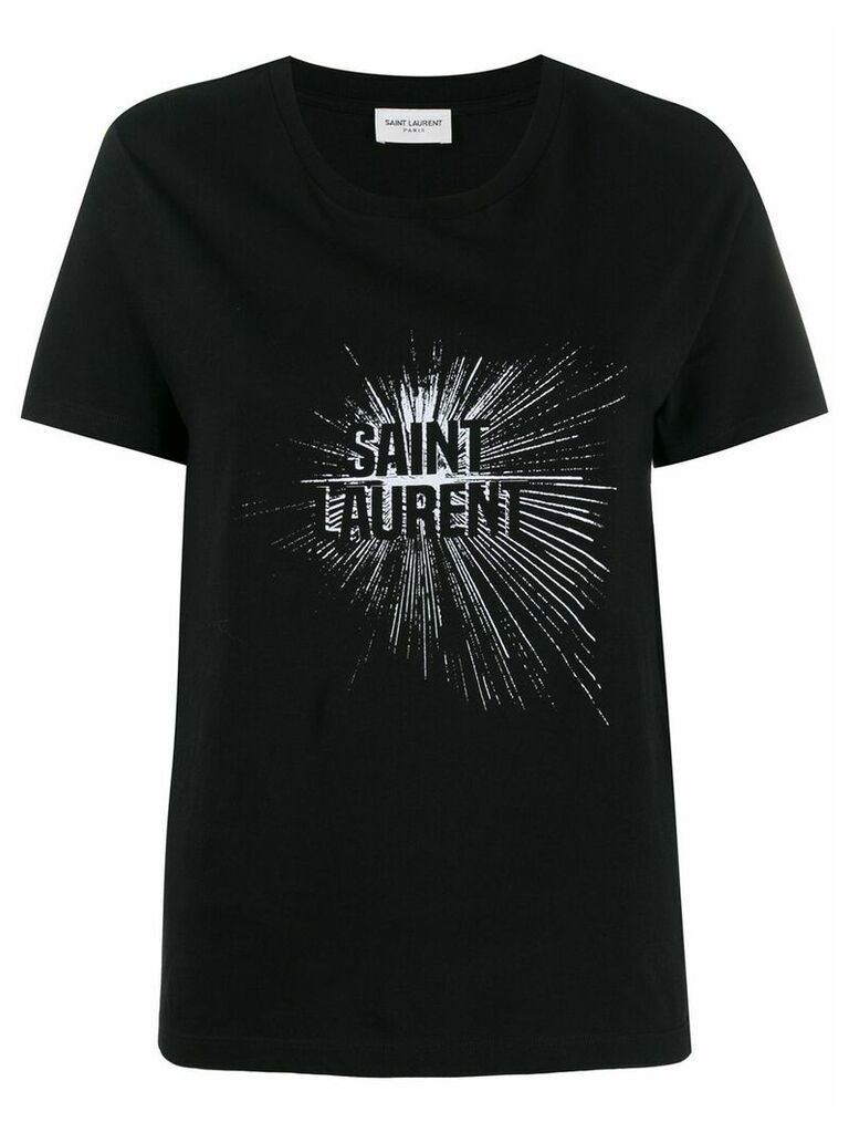 Saint Laurent light beam logo T-shirt - Black