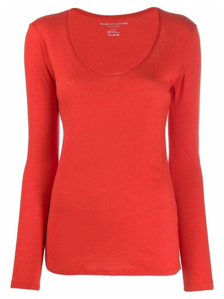 Majestic Filatures round neck T-shirt - Red