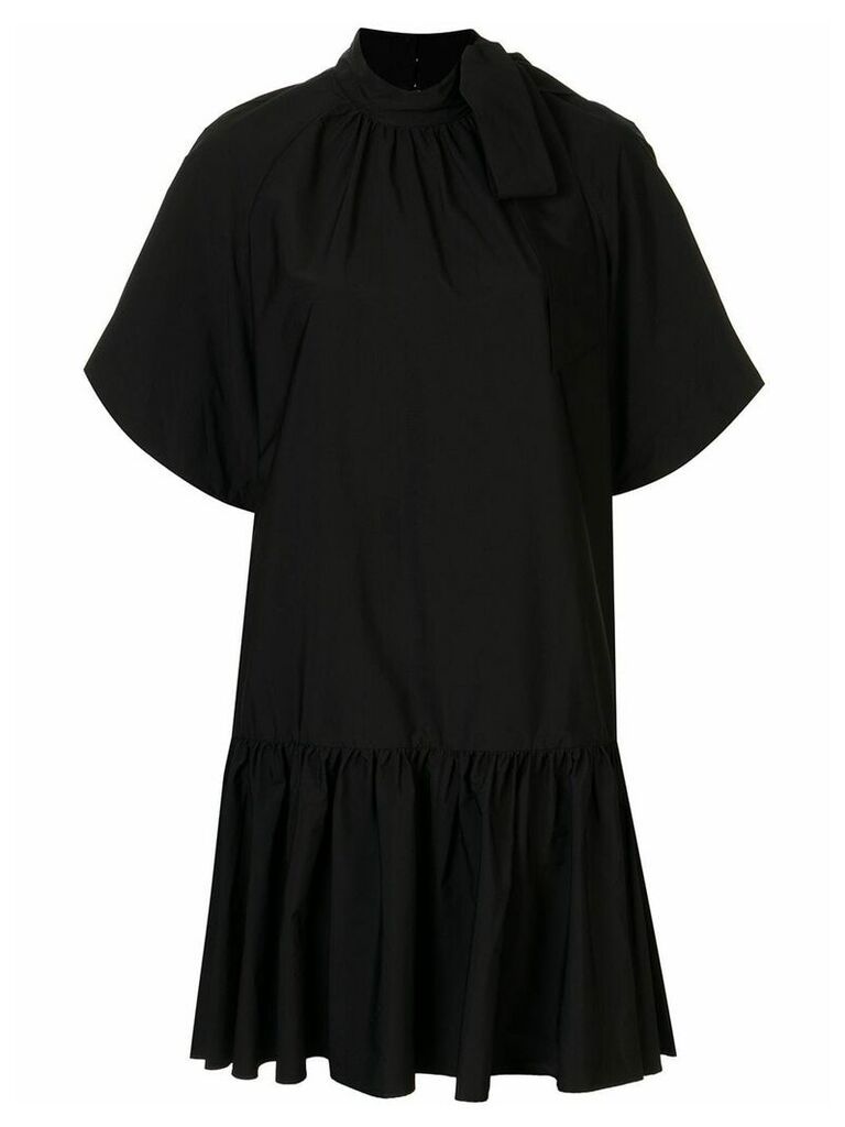 Goen.J balloon sleeve mini dress - Black