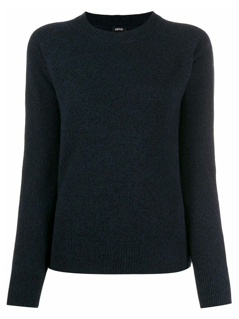 Aspesi relaxed-fit crew neck jumper - Blue