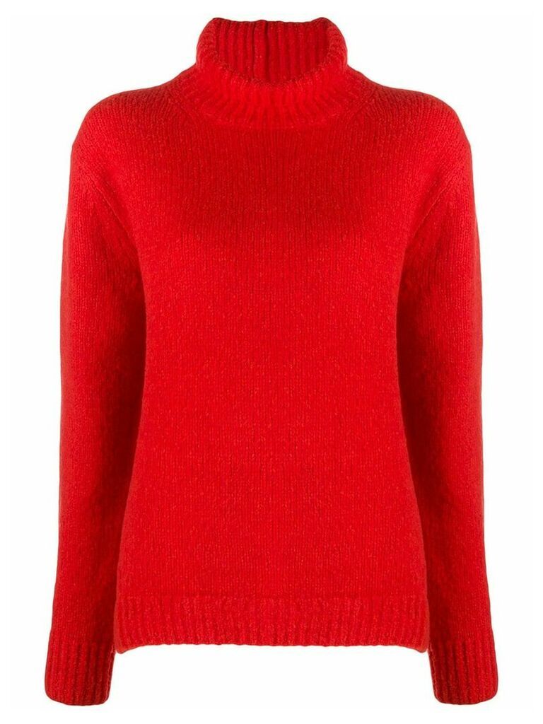 Acne Studios ribbed high-neck sweater - Red