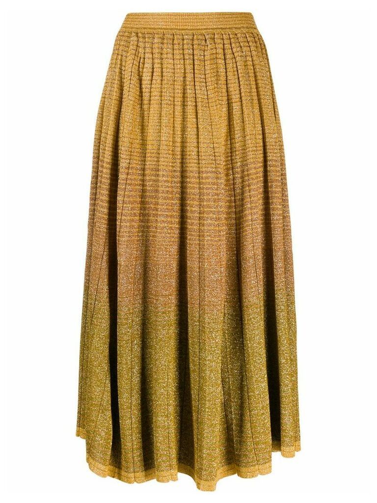 Ulla Johnson shimmery midi skirt - Yellow