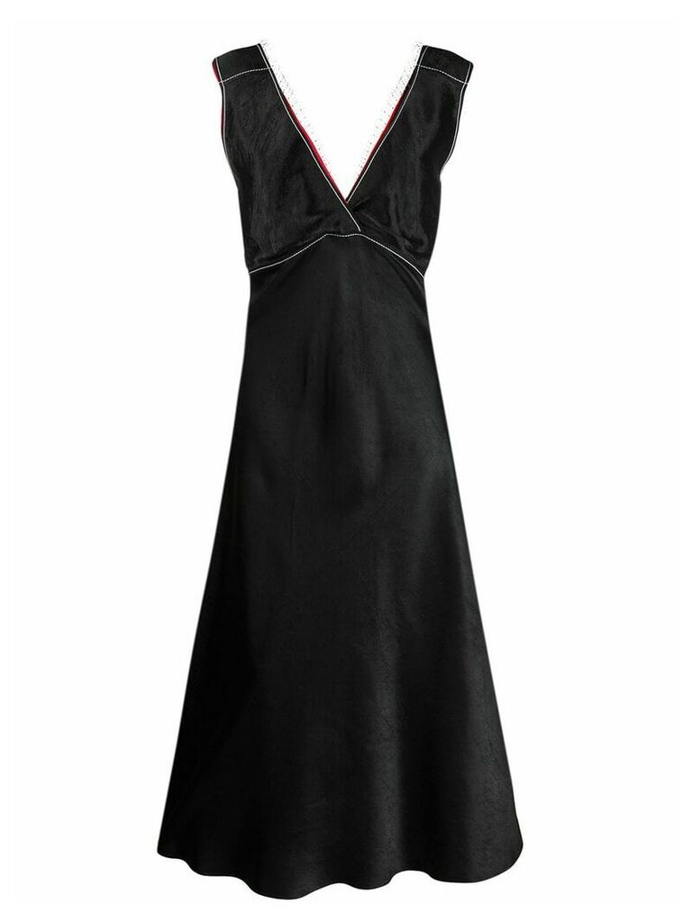 Marni net-trimmed dress - Black