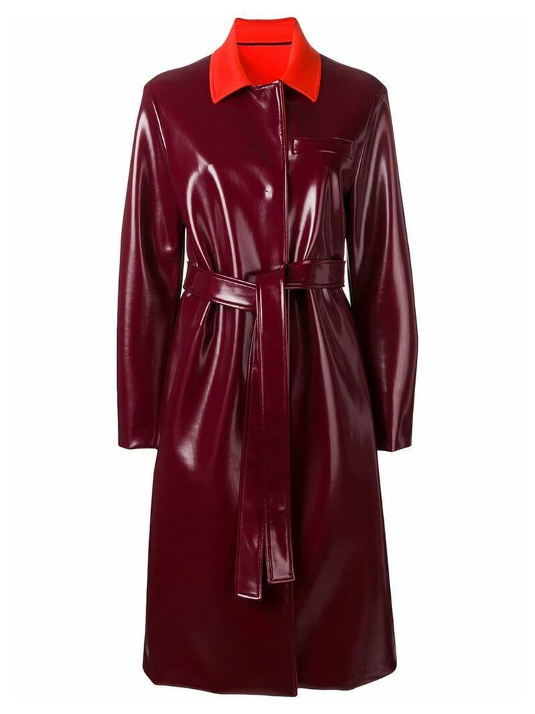 Emilio Pucci belted trench coat - Red