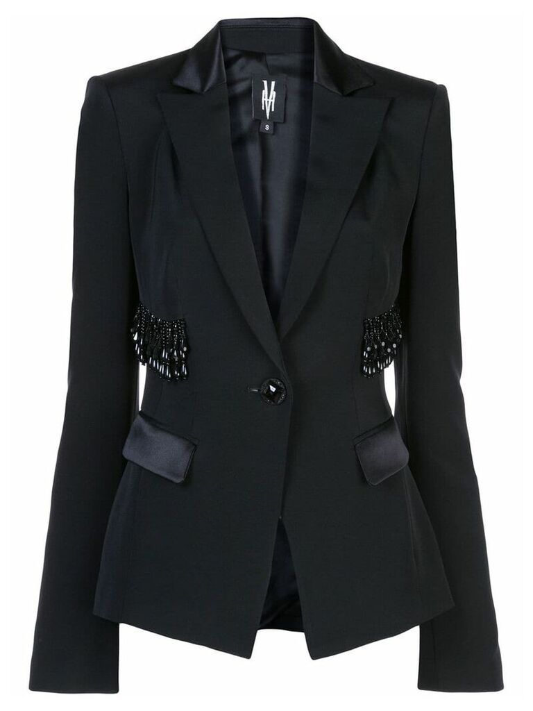 Victoria Hayes bead-embellished blazer - Black
