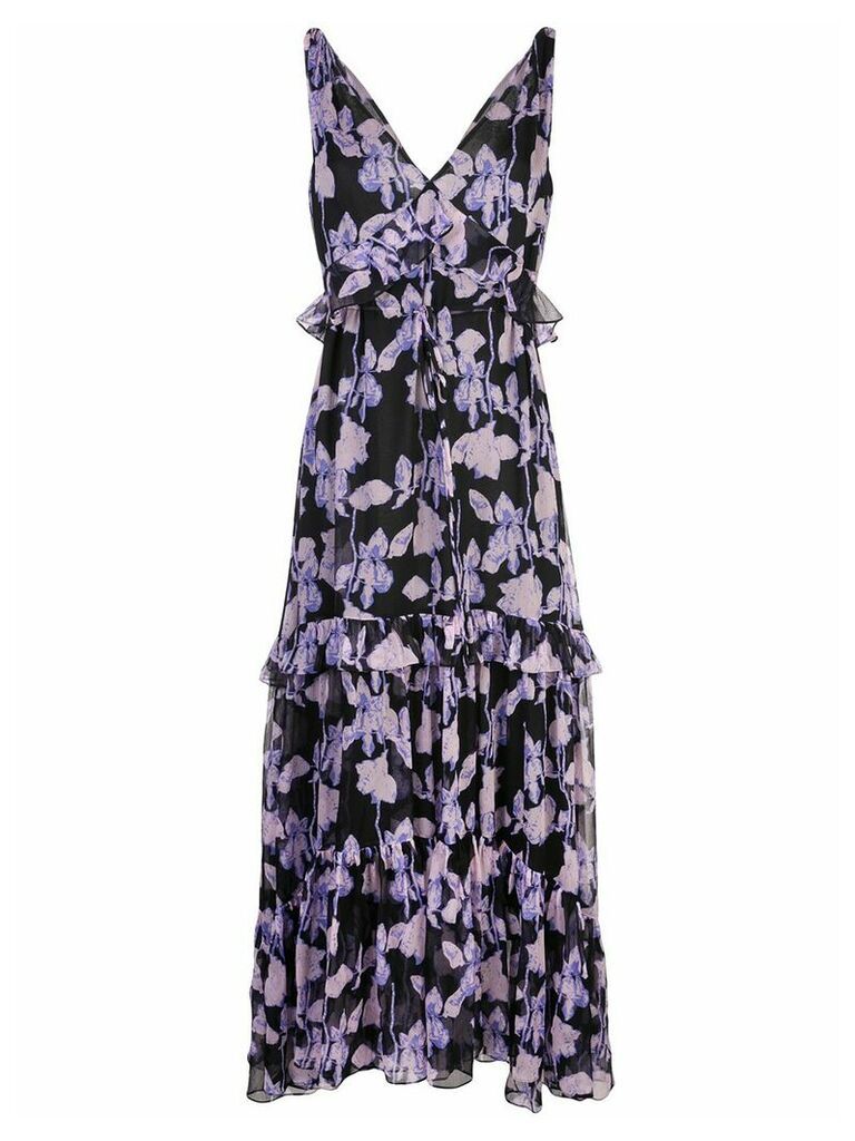 DVF Diane von Furstenberg floral maxi dress - Black