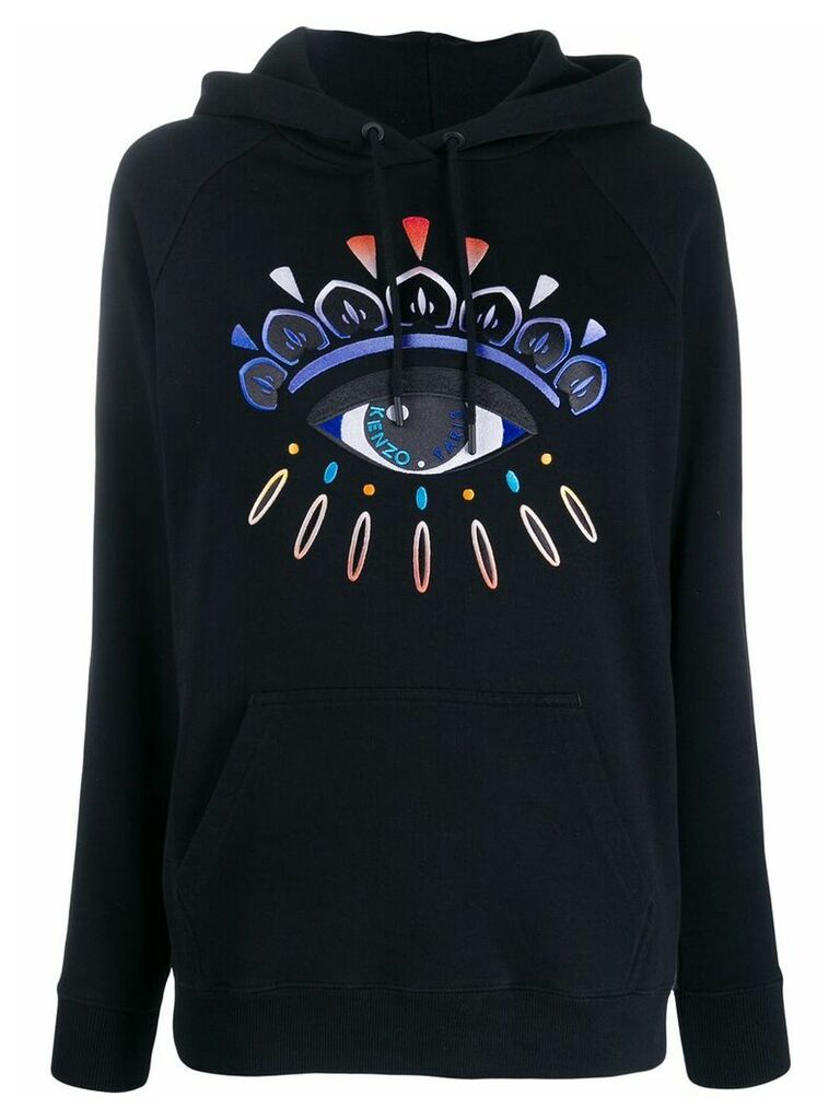 Kenzo eye-embroidered hoodie - Black