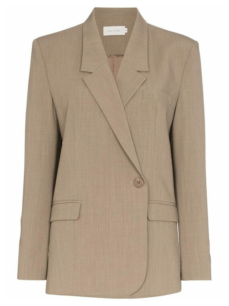 Low Classic off-centre fastening blazer - Brown