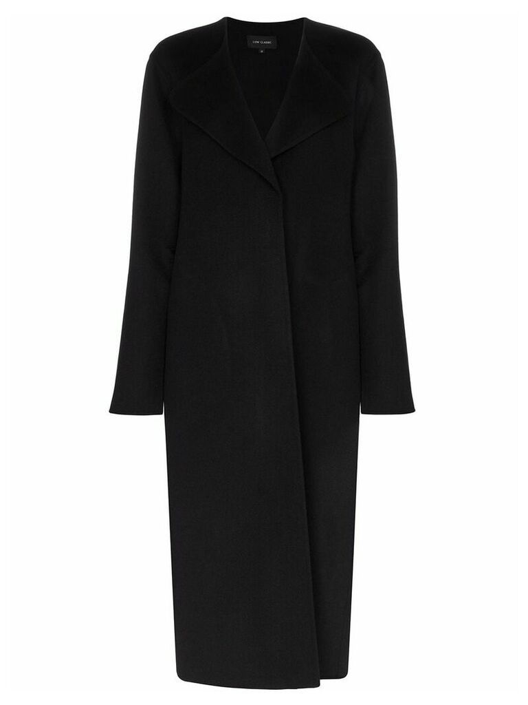 Low Classic open front coat - Black