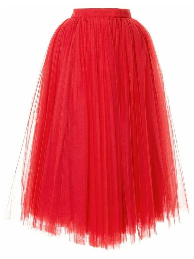 Dolce & Gabbana circle tulle skirt - Red