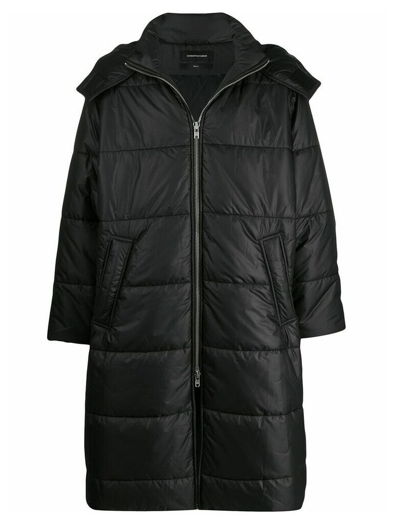 Odeur boxy fit padded coat - Black