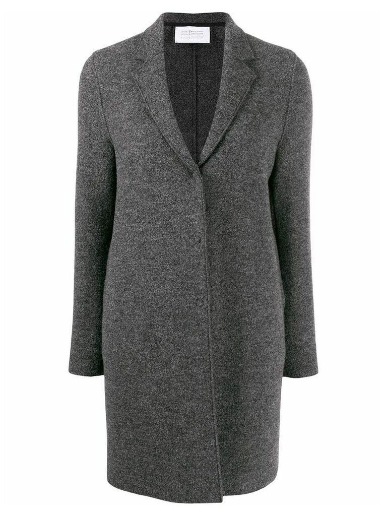 Harris Wharf London textured single breasted coat - Grey