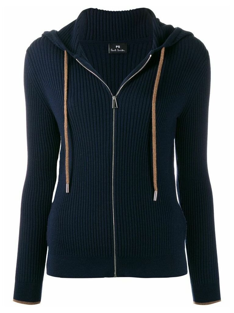 PS Paul Smith hooded zip-through sweater - Blue