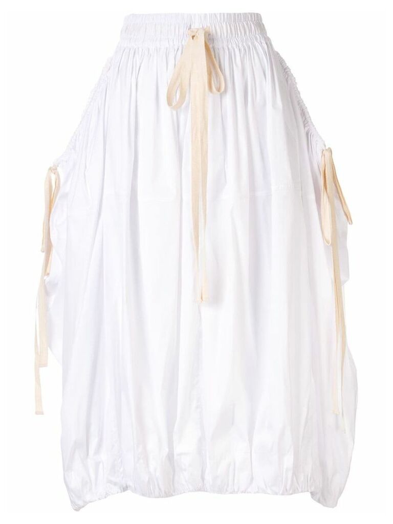 Lee Mathews Freya parachute skirt - White