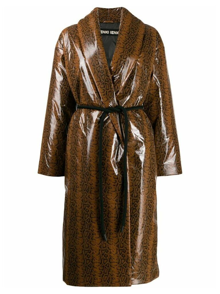 Ienki Ienki oversized robe coat - Brown