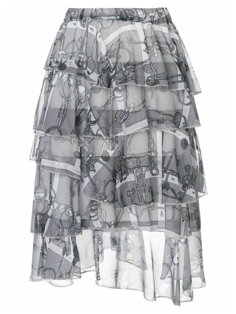 We11done tiered skirt - Grey