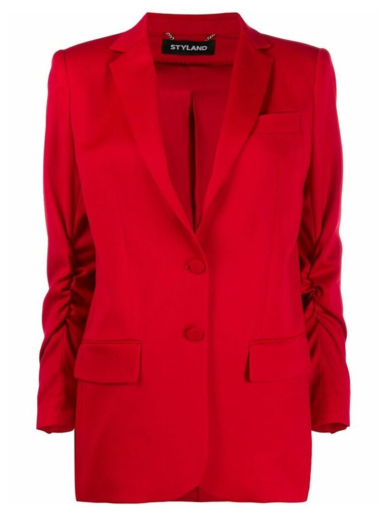 Styland shawl lapel blazer - Red