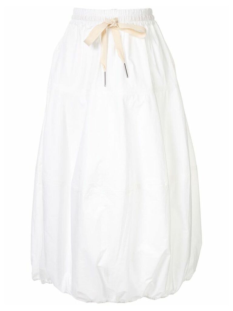 Lee Mathews drawstring balloon skirt - White