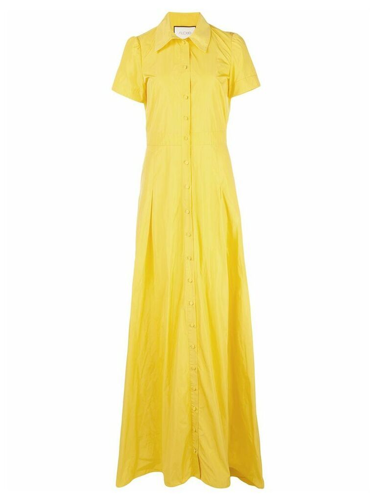 Alexis Felicity short sleeve long gown - Yellow