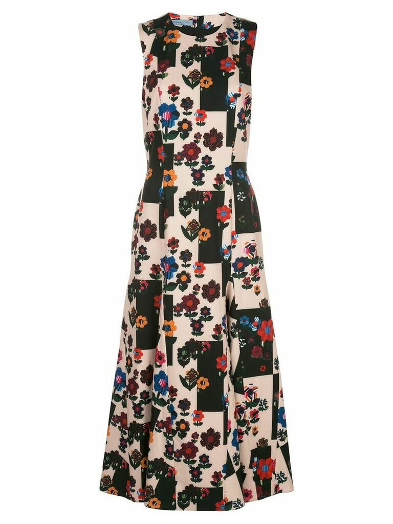 Jonathan Cohen abstract floral pattern dress - Black